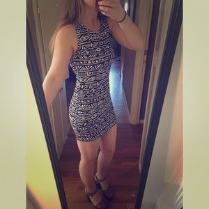Tribal Print Bodycon Dress